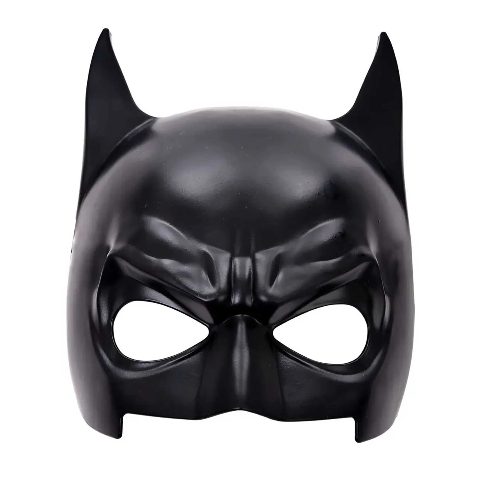 Black Matte Batman Half Mask Costume Accessory - Adult One Size