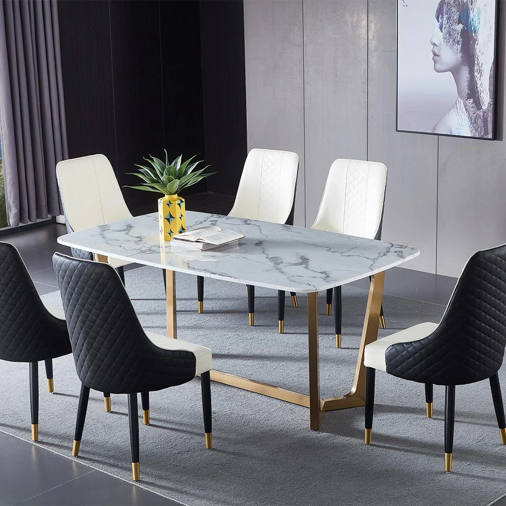 Sienna Marble Dining Table