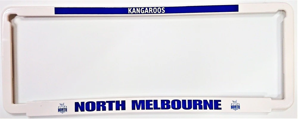 North Melbourne Kangaroos Car Number Plate Surrounds Set of 2