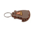 Pusheen Pizza PVC Keyring