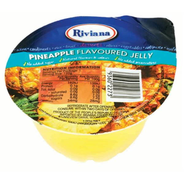 48 X 120G Pineapple Jelly Cups