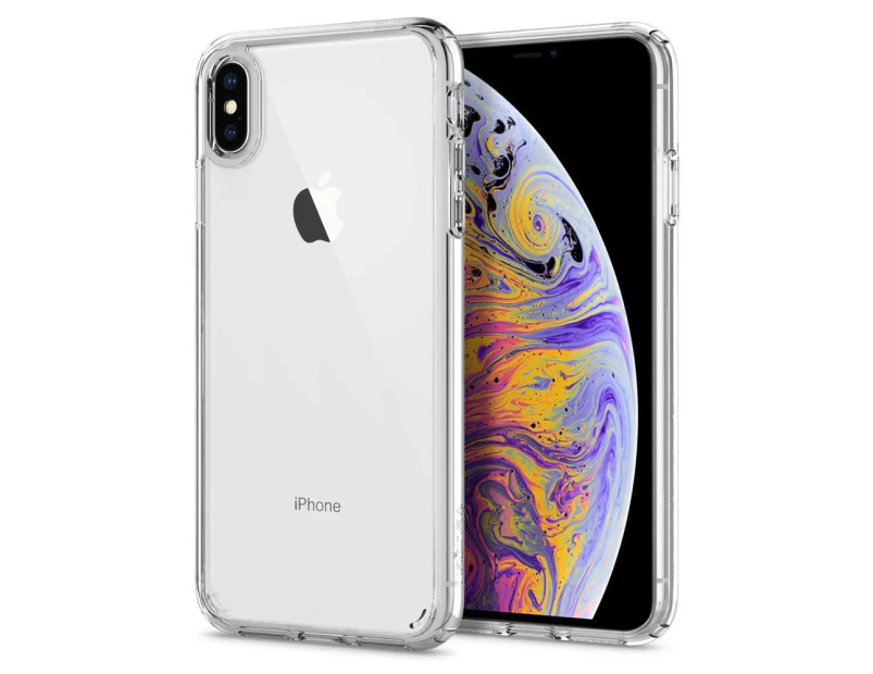 Spigen iPhone XS Max Case, Genuine SPIGEN Ultra Hybrid Bumper Hard Cover for Apple [Colour:Clear]