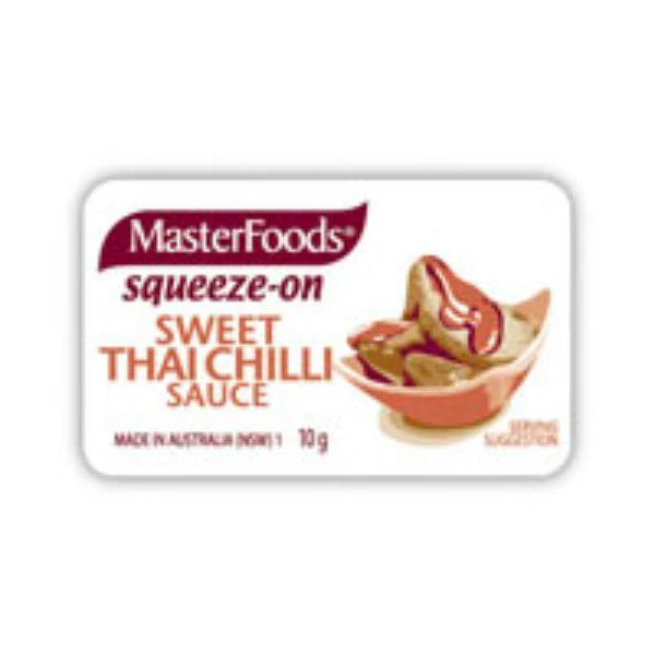 Masterfoods Sauce Sweet Chilli Thai Squeeze 100 X 10Ml