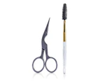 Tweezerman Stainless Brow Shaping Scissors & Brush