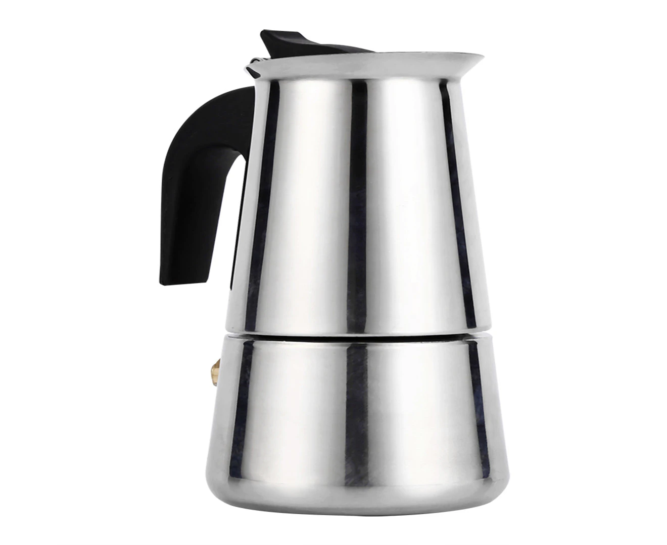 Stainless Steel Percolator Moka Pot Espresso Coffee Maker Stove Home Office Use (300ml)