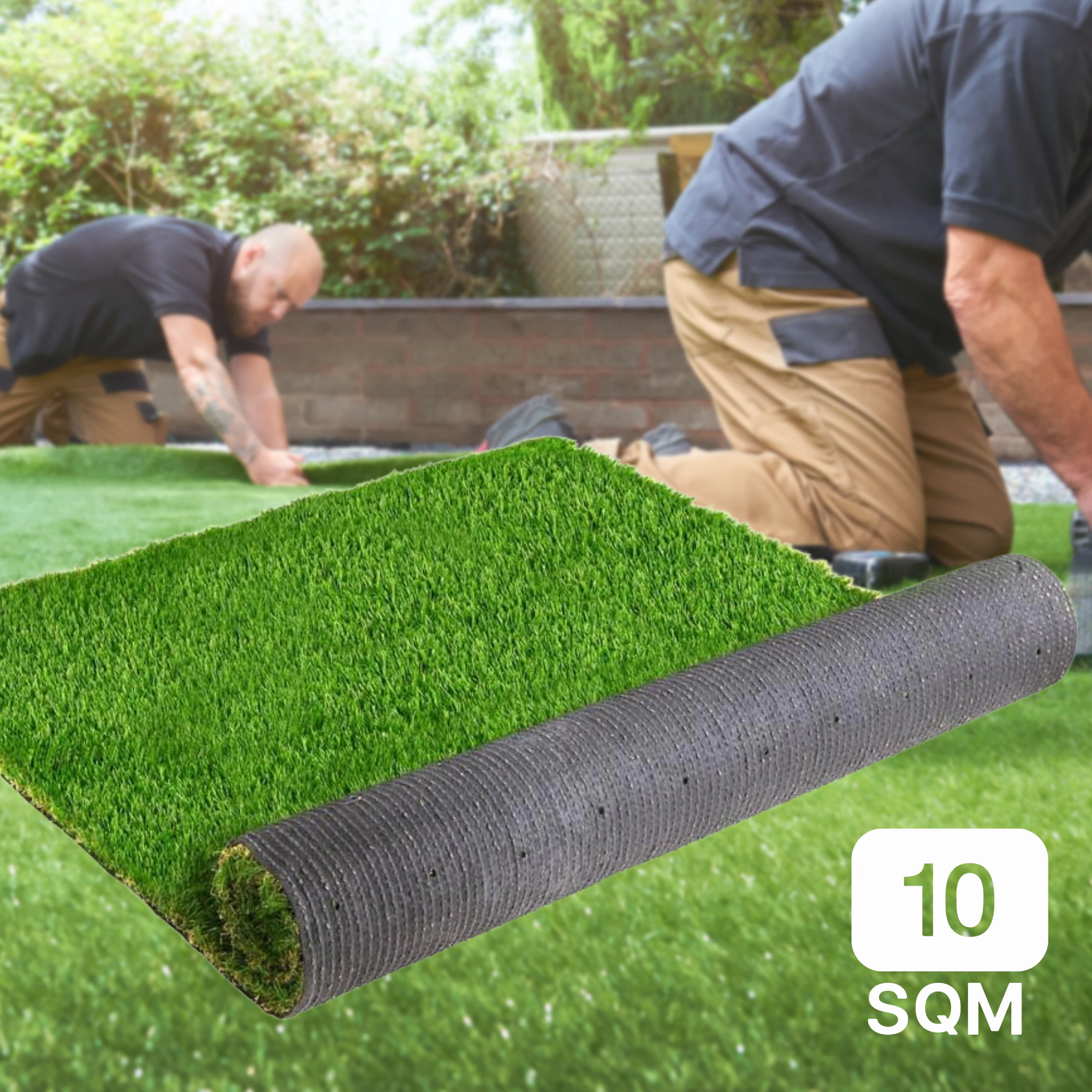 Synthetic 30mm Pile 2M Width x 5M Length 10SQM Artificial Grass Fake Turf Four Colour Lawn