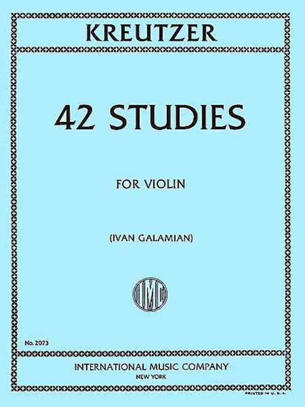 Kreutzer - 42 Studies Violin Ed Galamian (Softcover Book)