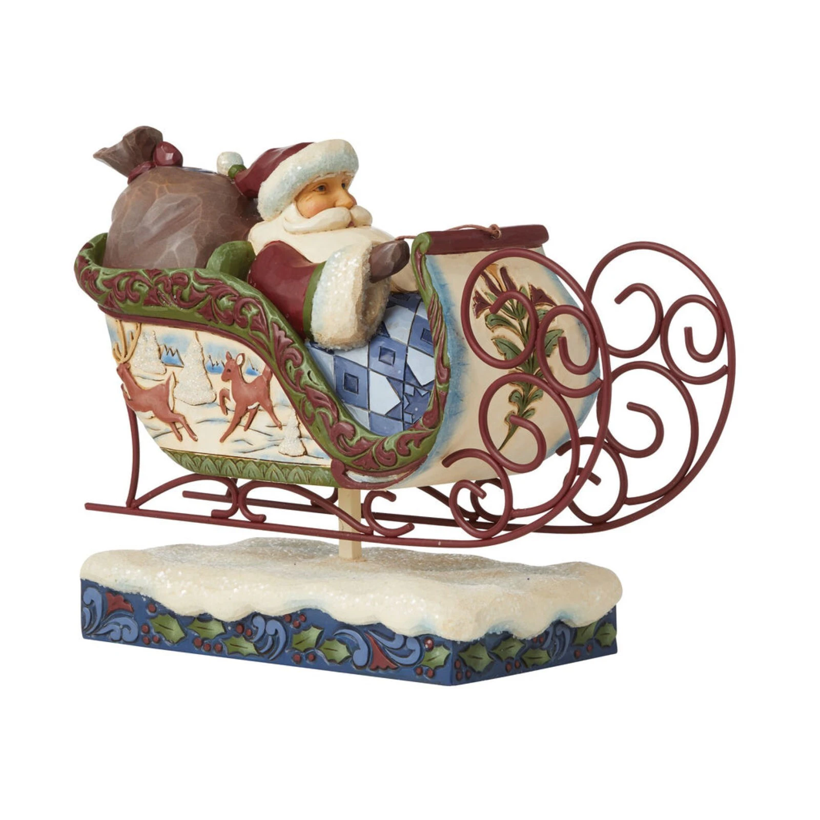 Jim Shore Heartwood Creek Victorian Christmas Santa in Sleigh