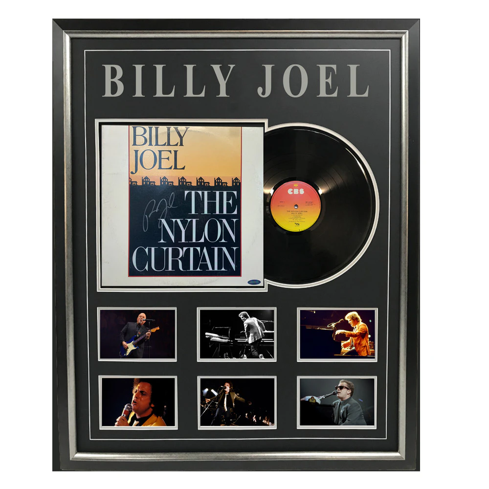 Music - Billy Joel - The Nylon Curtain Signed & Framed Album Cover #28586