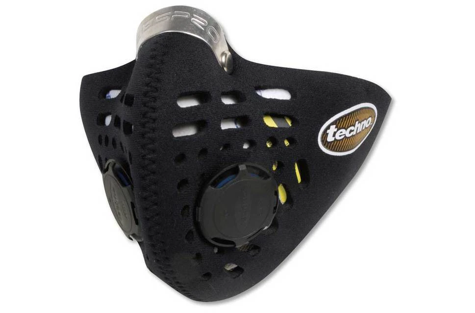 Respro Techno Gold Anti-Pollution Mask w Combination Filter - Black