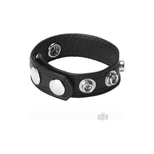 Strict Leather Speed Snap Cock Ring Model X1 Male Enhances Erections Black