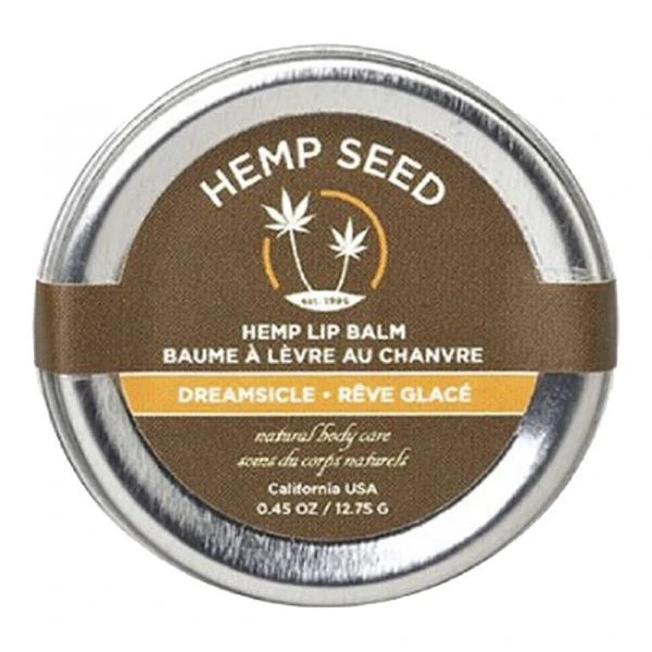 Earthly Body Hemp Lip Pot Dreamsicle Nourishing Botanical Lip Balm For Soft And Kiss Ready Lips