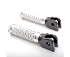 Silver CNC Front Traveller Foot Pegs Fit Ducati Monster S4R 03-06 S2R 1000 07-08