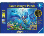 Ravensburger Underwater Paradise Starline Glow in the Dark Jigsaw Puzzle XXL 200pc