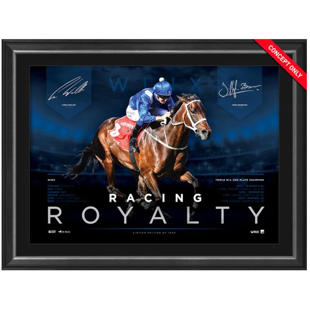 Horse Racing - WINX Racing Royalty Framed Premium Sportsprint