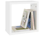 vidaXL Wall Cube Shelves 4 pcs White 30x15x30 cm