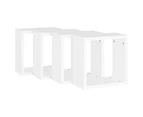 vidaXL Wall Cube Shelves 4 pcs White 30x15x30 cm