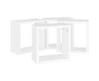 vidaXL Wall Cube Shelves 4 pcs White 30x15x30 cm