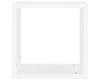 vidaXL Wall Cube Shelves 4 pcs White 30x15x30 cm