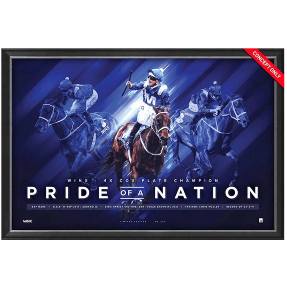 Winx Pride Of A Nation Deluxe Sports Lithograph Framed