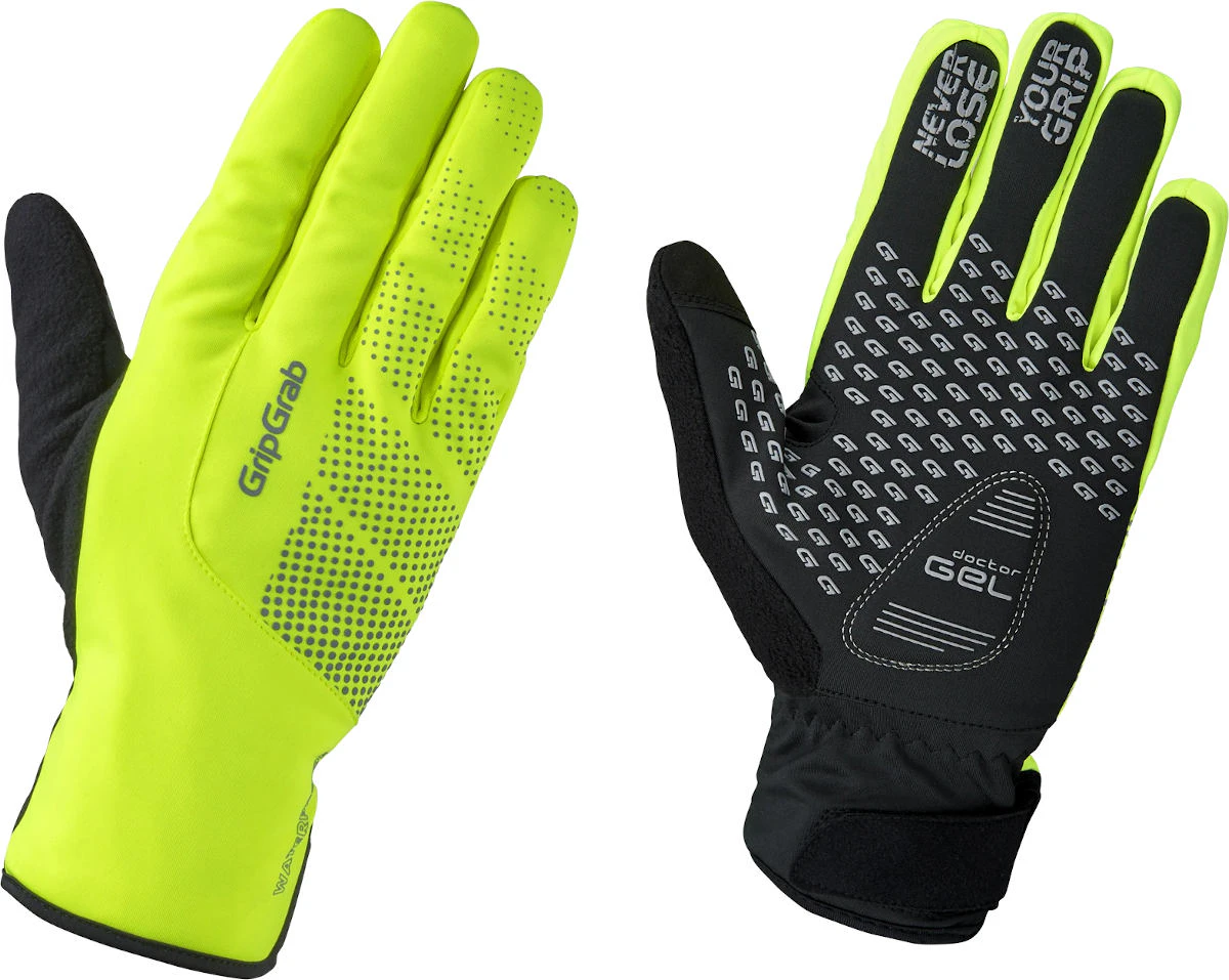 GripGrab Ride Waterproof Winter Bike Gloves Hi-Vis Yellow