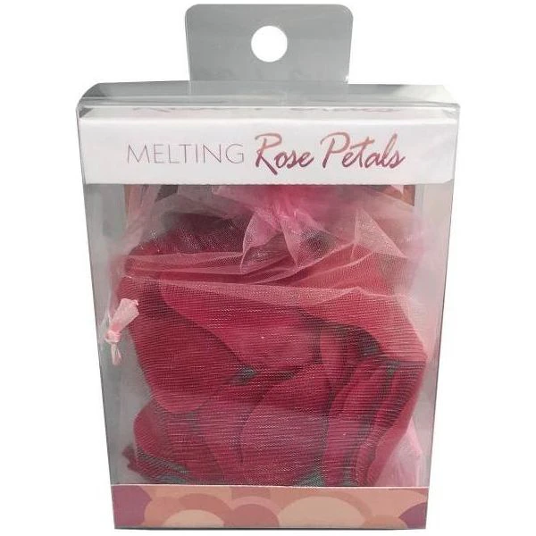 Kheper Games Melting Rose Petals Sensual Bath Enhancer For Couples Romantic Rose Scented Petals Relaxing Spa Experience Red