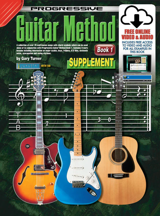 Progressive Guitar Method Book 1 Supplement Book/Online Video And Audio Book