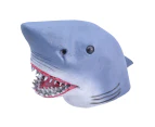 Bristol Novelty Unisex Adults Rubber Shark Mask (Grey) - BN866