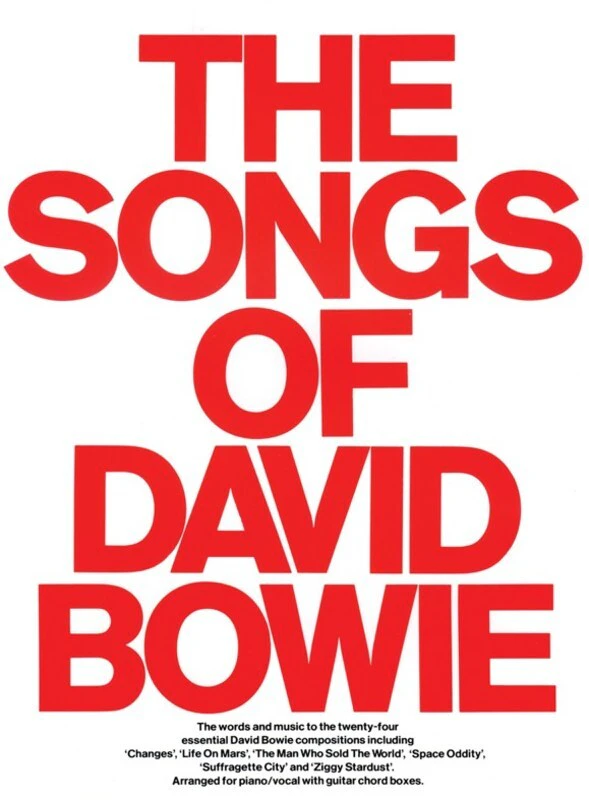 Songs Of David Bowie PVG (Softcover Book)