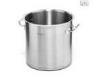 SOGA Stock Pot 17L Top Grade Thick Stainless Steel Stockpot 18/10 Without Lid