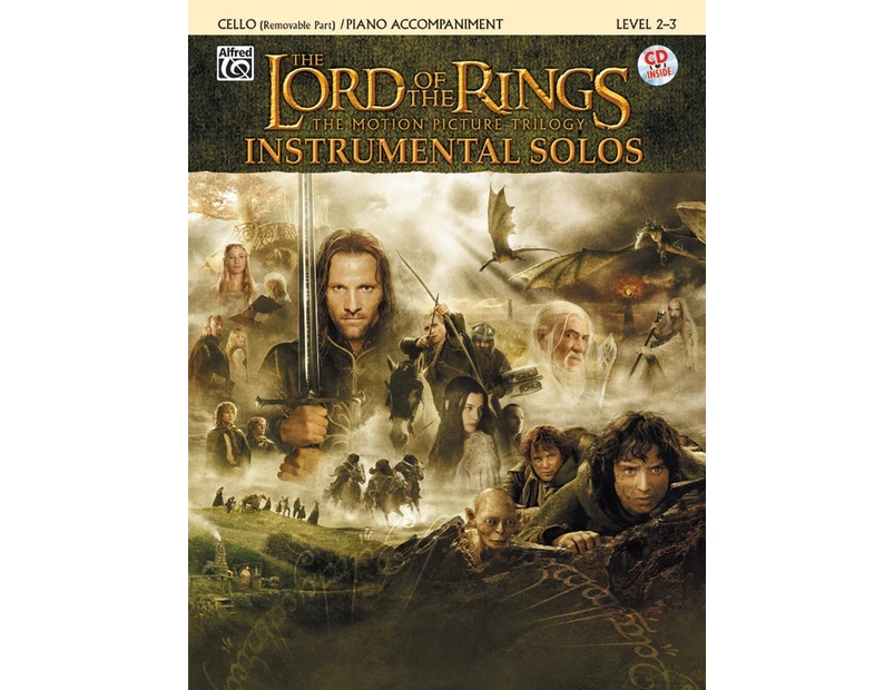 Lord Of The Rings Inst Solos Cello Book/CD