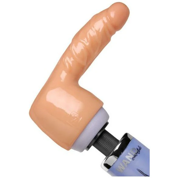 Wand Essentials X1b Penis Wand Attachment Realistic Dildo Delight For Male Penetration Beige