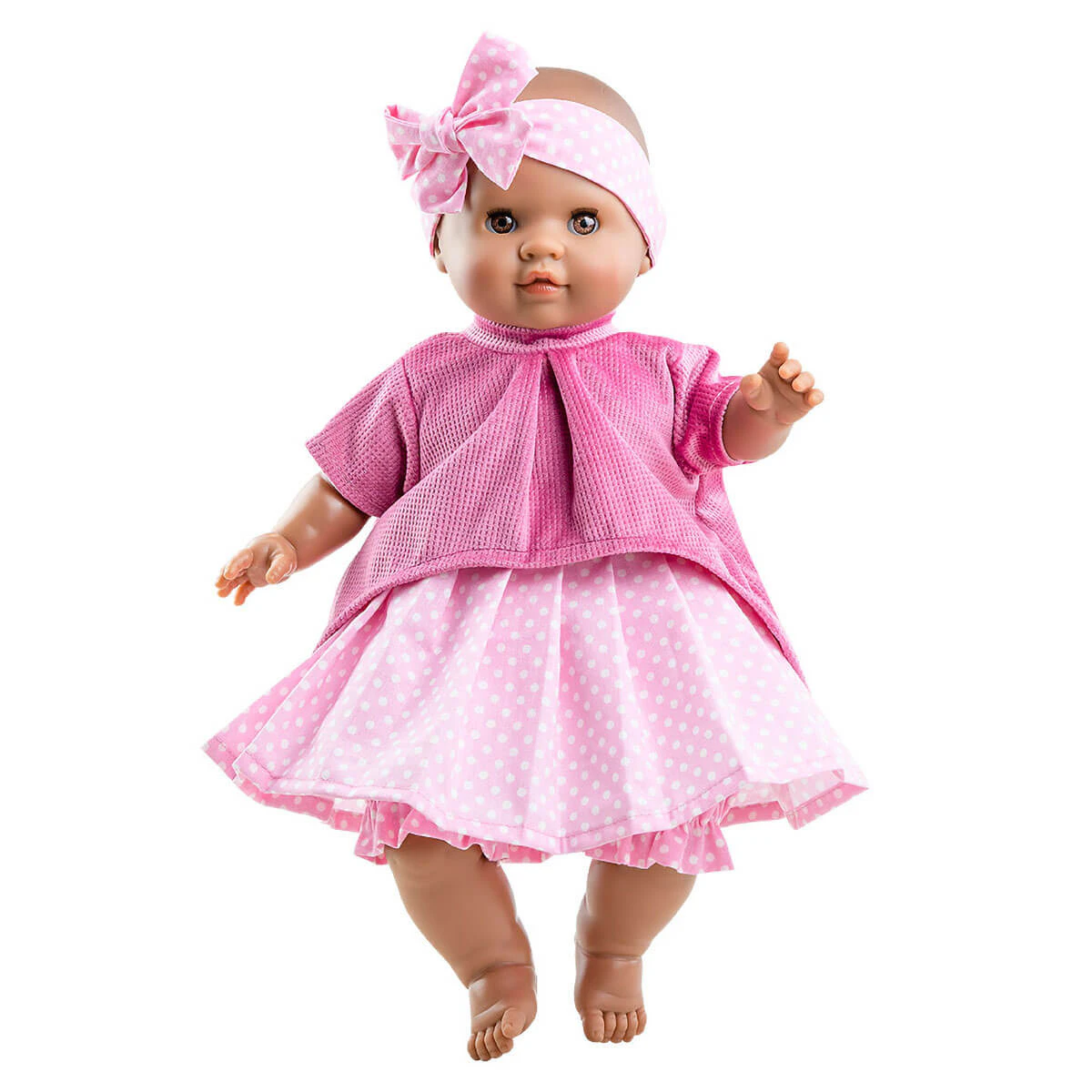 Paola Reina Alberta Soft Body Doll with Polka Dot Skirt - Paola Reina