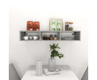 vidaXL Wall Shelf Concrete Grey 102x30x17 cm Engineered Wood