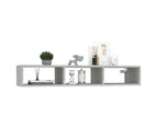 vidaXL Wall Shelf Concrete Grey 102x30x17 cm Engineered Wood