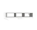 vidaXL Wall Shelf Concrete Grey 102x30x17 cm Engineered Wood