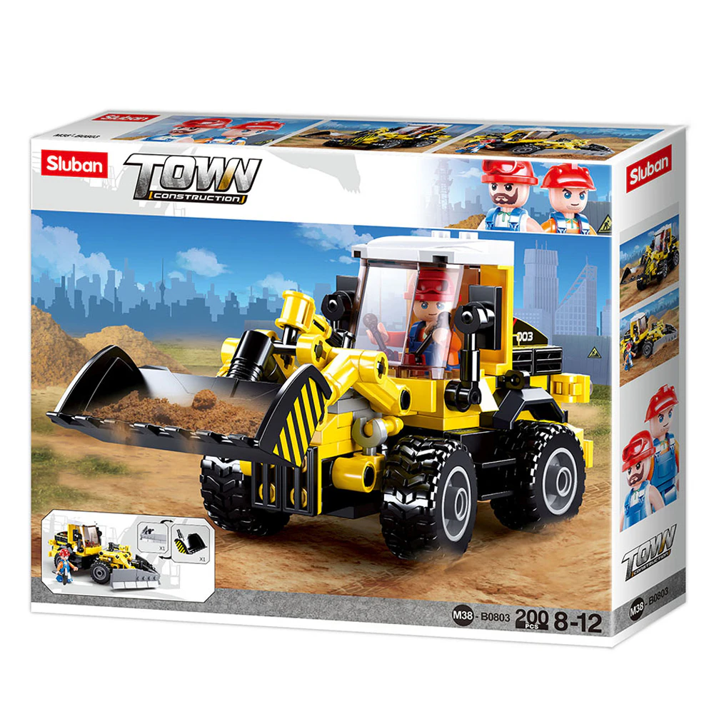 Town Dozer/Plow 200 Pieces