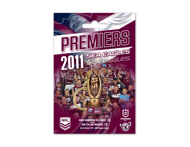 Manly Sea Eagles NRL Premiers 2011 Premiership Replica Trophy Keyring