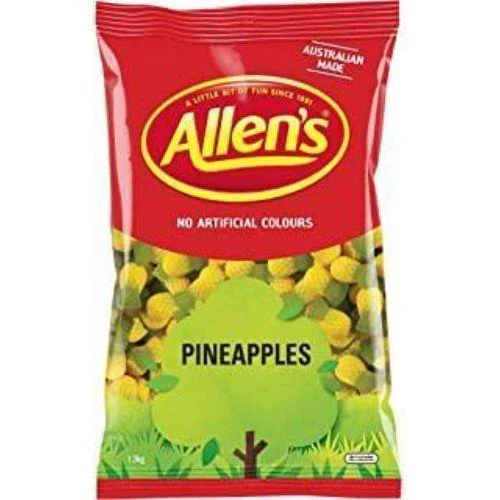 6 X 1.3Kg Allen Pineapples Confectionery 7.8Kg  AllenS