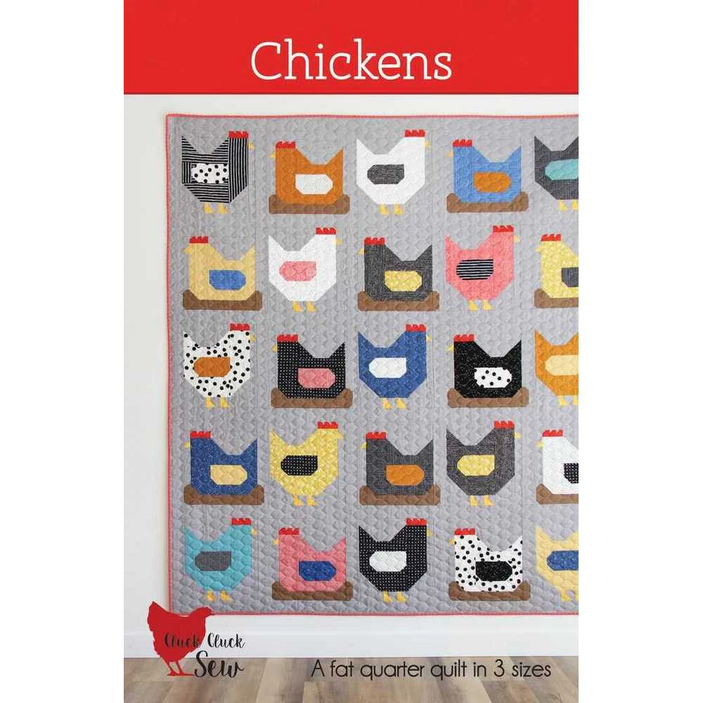 Chickens Quilt Pattern by Cluck Cluck Sew Tracked Post Quilting Sewing