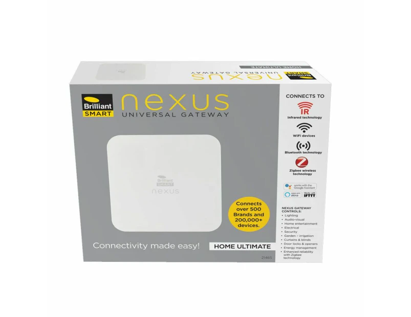 Brilliant Smart Nexus Home Ultimate Universal Gateway White
