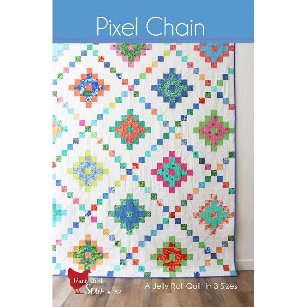 Pixel Chain Quilt Pattern by Cluck Cluck Sew Tracked Post Quilting Sewing