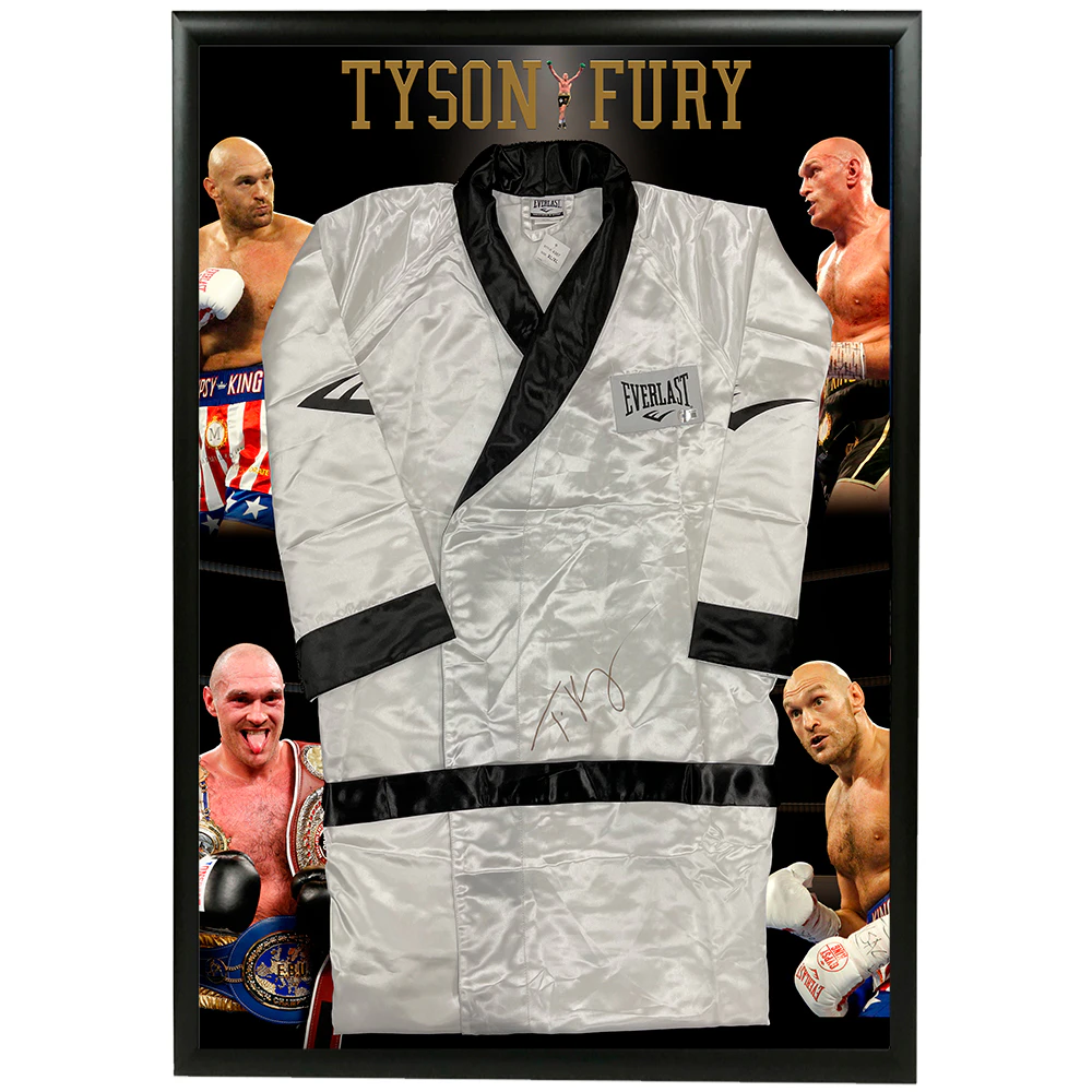 Boxing - Tyson Fury Signed & Framed Robe (Beckett Hologram)