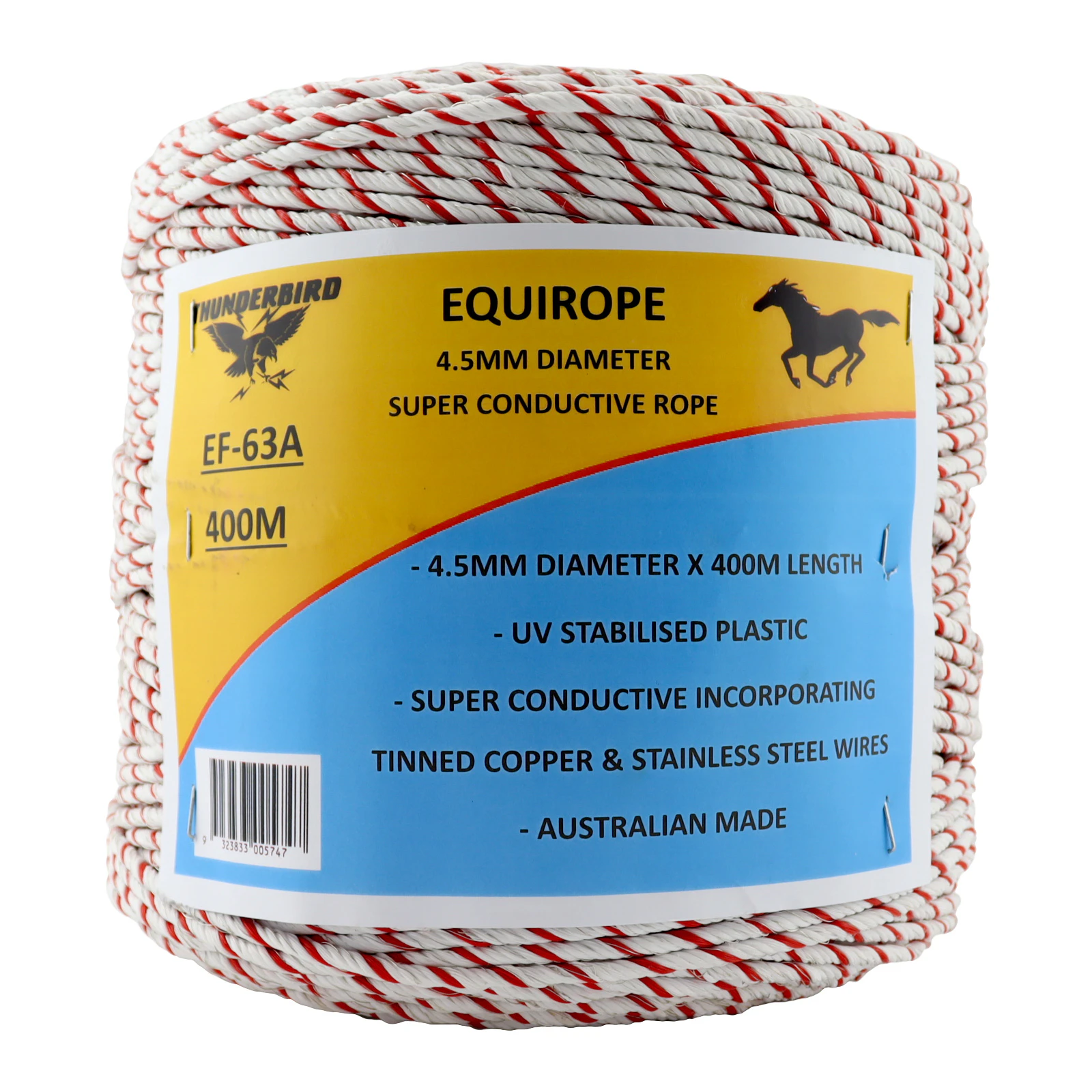 Thunderbird EF-63A Equirope 400m Electric Fence Horse Rope