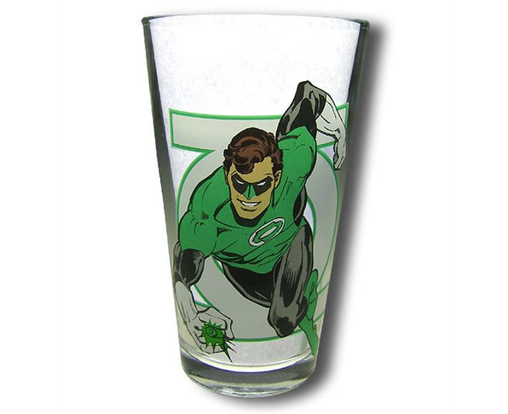 Green Lantern and Symbol Clear Pint Glass