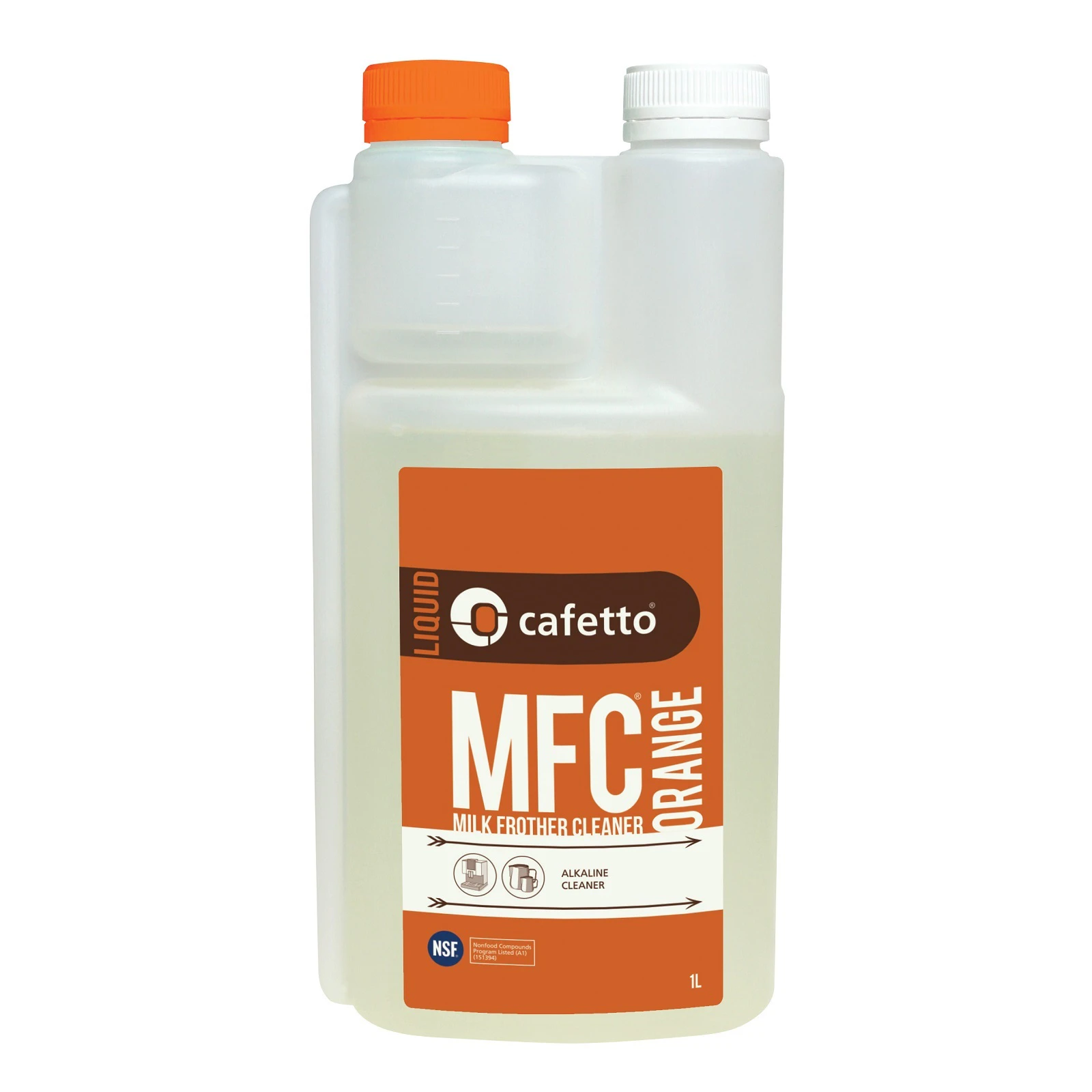 Cafetto MFC Organic Milk Frother Cleaner Liquid Orange 1 Litre