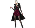 Blood Thirsty Beauty Vampire Vampires Female Vampiress Twilight Womens Costume - Red