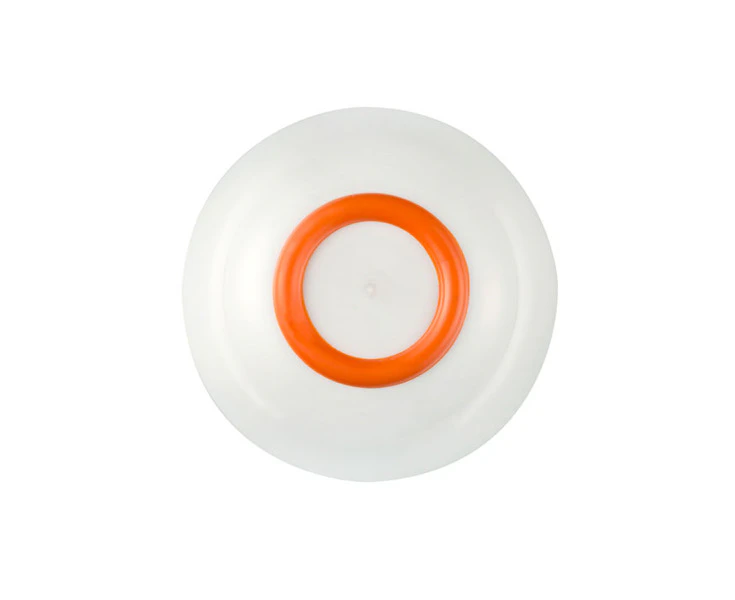 Palm Sorona Unbreakable Bowl with Orange Non-Slip Ring