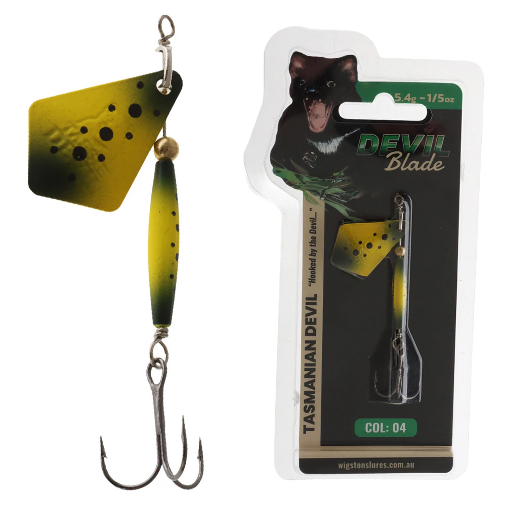 Tasmanian Devil Blade Spinner Lure 5.4g Frog