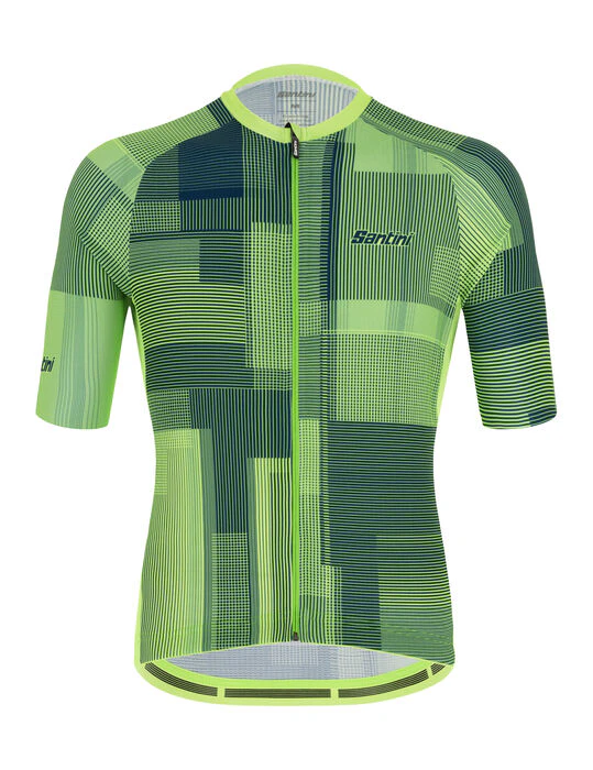 Santini Men's Karma Kinetic Jersey - Green